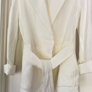 Vince Cream Belted Blazer